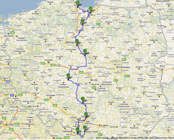 Provisional route- Cycle Poland 2011